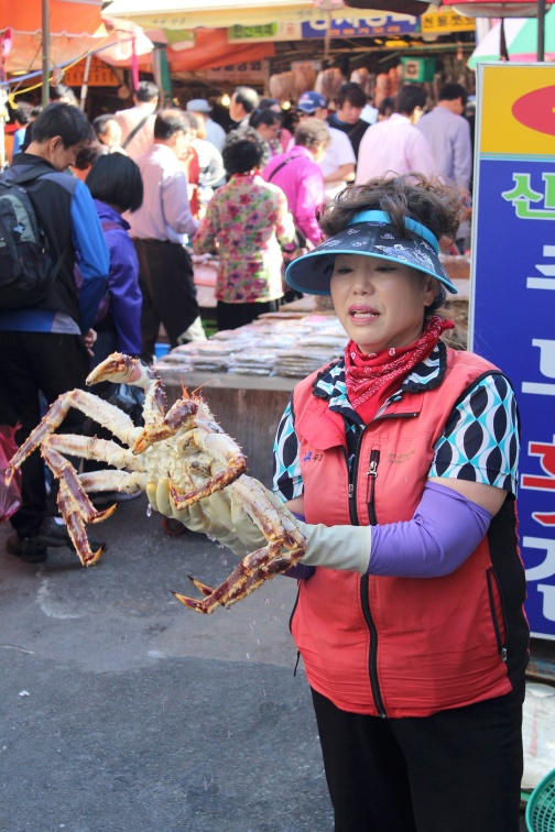 There she is, the glamorous crab lady!